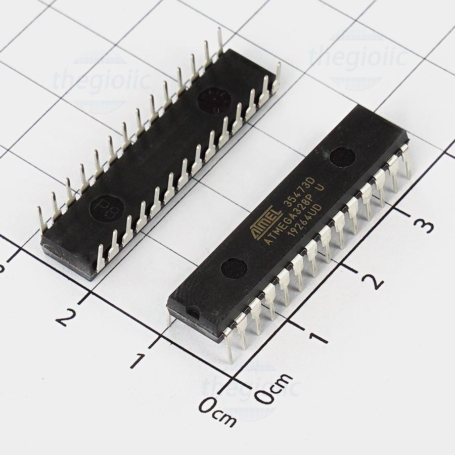 ATMEGA328P-PU, 8-Bit AVR Microcontroller, 20MHz, 32KB FLASH, 28-DIP