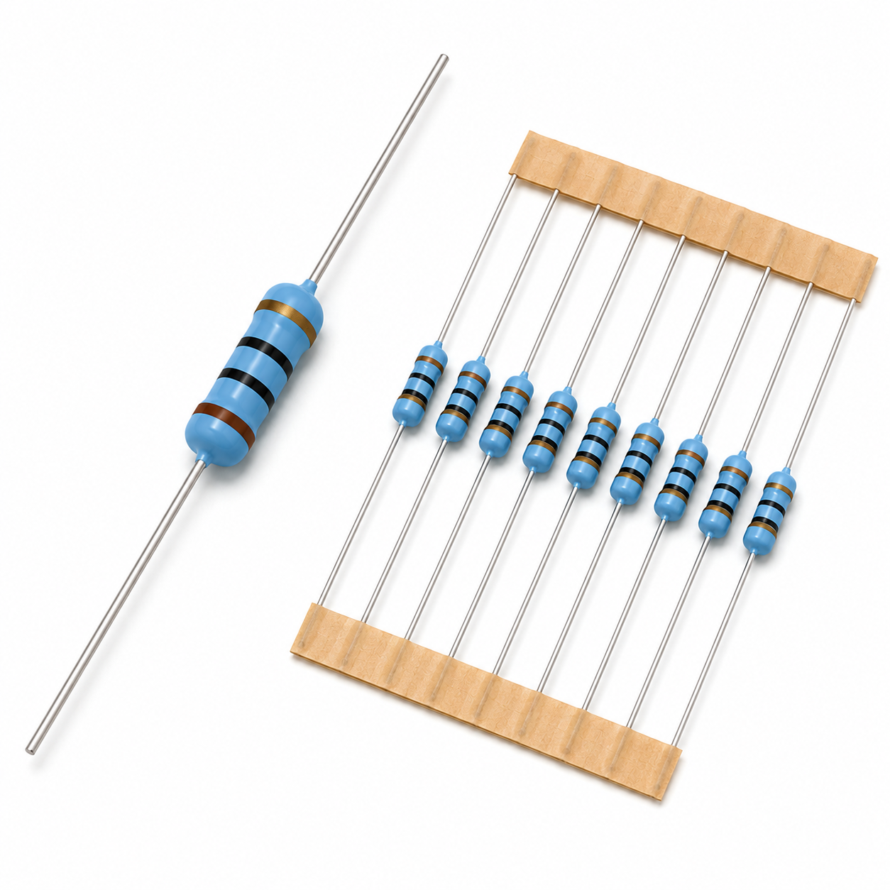 Điện Trở 10 Ohm 1/4W 5% 4 Vòng Màu